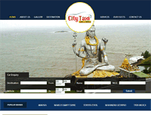 Tablet Screenshot of citytaximangalore.com